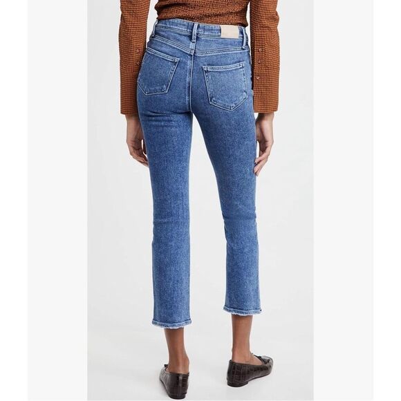 PAIGE 27 Cindy Vintage High Rise Exposed Buttonfly Straight Leg Jean - Picture 2 of 11